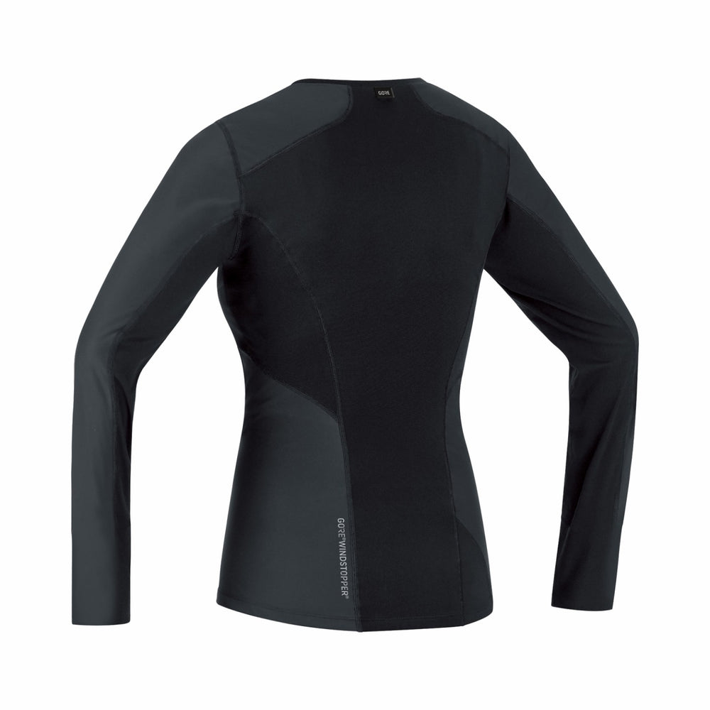 Women M WINDSTOPPER® Base Layer Long Sleeve Shirt - Black