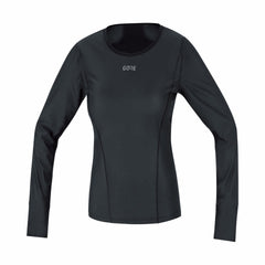 Women M WINDSTOPPER® Base Layer Thermo Long Sleeve Shirt - Black