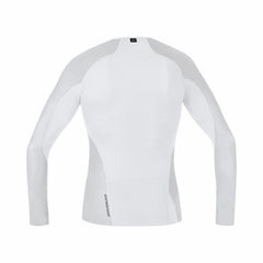 Men M WINDSTOPPER® Base Layer Long Sleeve Shirt - Light Grey/White
