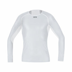 Men M WINDSTOPPER® Base Layer Long Sleeve Shirt - Light Grey/White