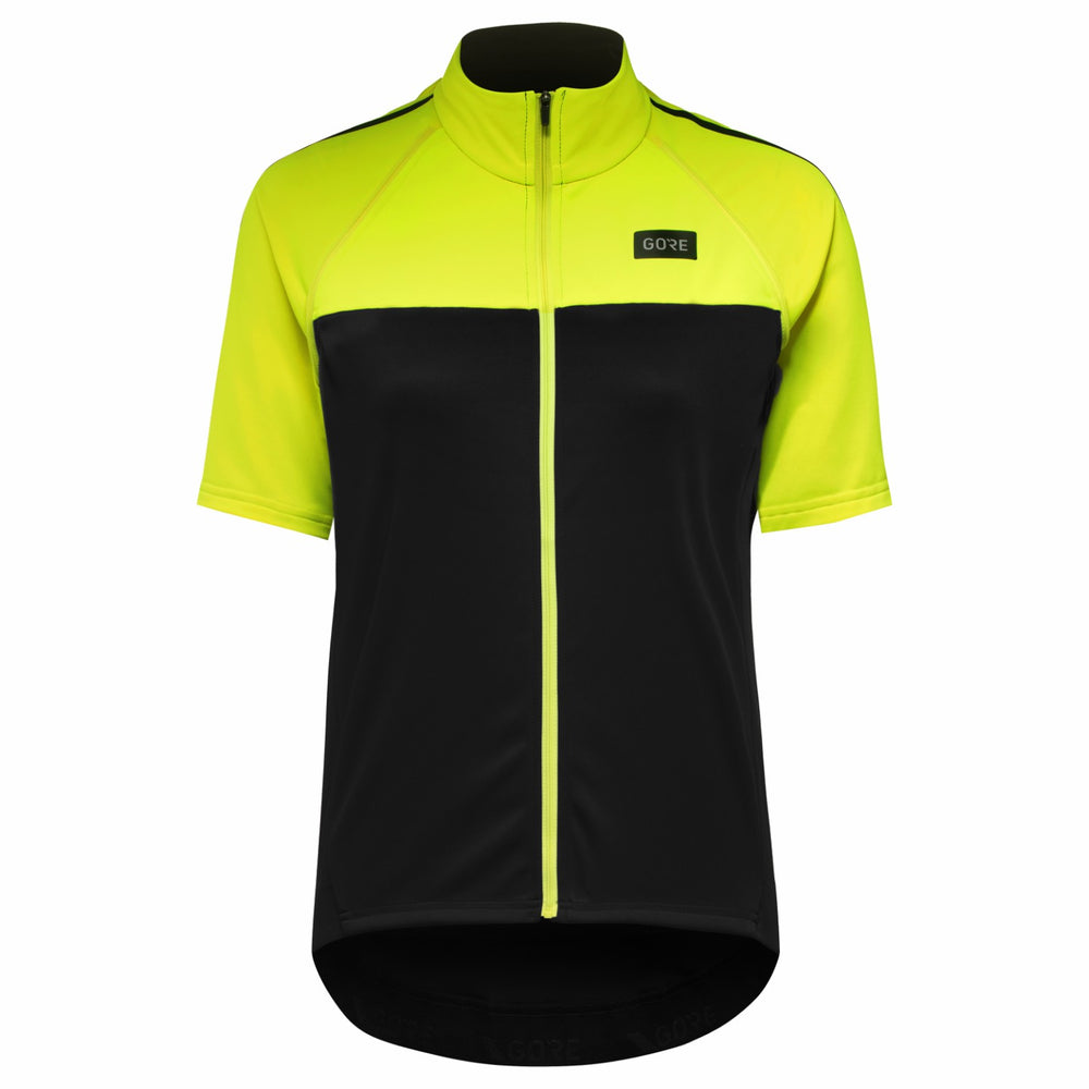 Women Phantom WINDSTOPPER® Jacket - Black/Neon Yellow