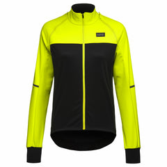 Women Phantom WINDSTOPPER® Jacket - Black/Neon Yellow