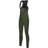 Women Progress Thermo Bib Tights+ - Utility Green