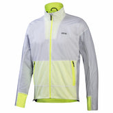 Men Drive WINDSTOPPER® Jacket - White/Neon Yellow