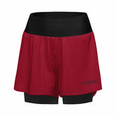 Women CONCURVE 3” 2in1 Shorts - Utility Red/Black