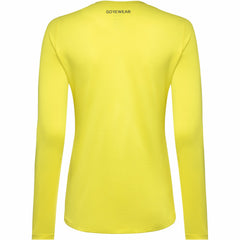 Women Everyday Long Sleeve Shirt - Washed Neon Yellow