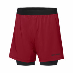 Men CONCURVE 5” 2in1 Shorts - Utility Red/Black