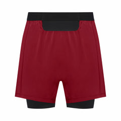 Men CONCURVE 5” 2in1 Shorts - Utility Red/Black