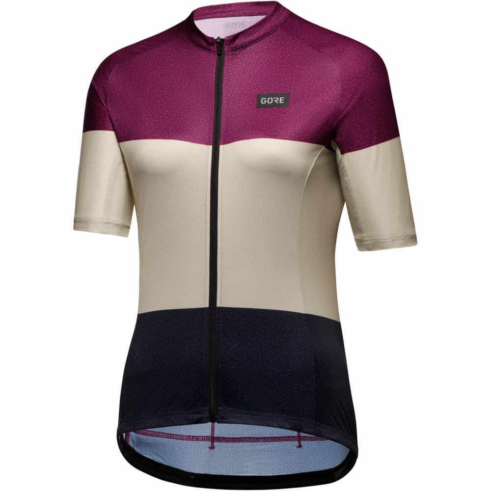 Women Spirit Stripes Jersey - Process Purple/Tech Beige