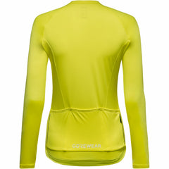 Women SPINSHIFT Long Sleeve Jersey - Washed Neon Yellow
