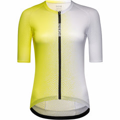 Women SPINSHIFT Breathe Jersey - Washed Neon Yellow/White