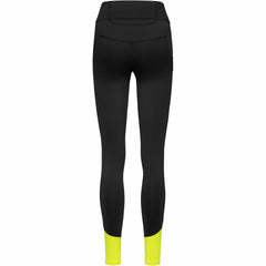 Women CONCURVE Thermo Tights - Black/Neon Yellow