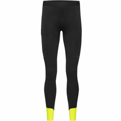 Men CONCURVE Thermo Tights - Black/Neon Yellow