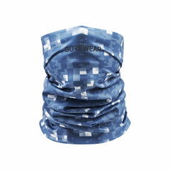 Men/Women Essence Light Neckwarmer - Cargo Blue/White