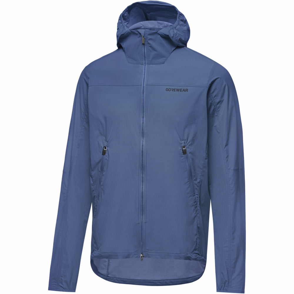 Men FERNFLOW Hooded Windbreaker - Cargo Blue