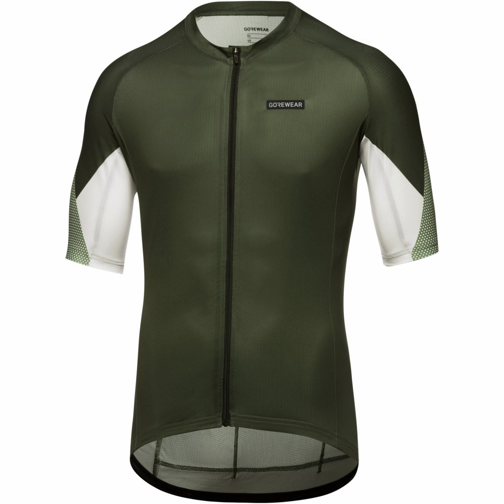 Men Spirit Triangles Jersey - Utility Green/White