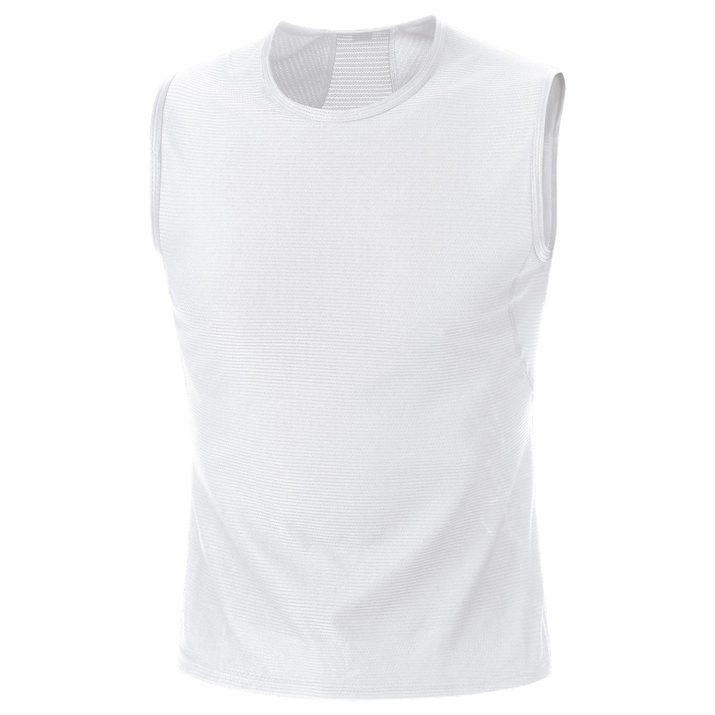 Men M Base Layer Sleeveless Shirt - White