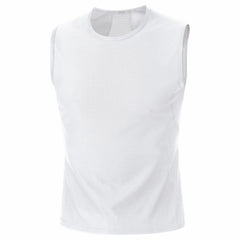 Men M Base Layer Sleeveless Shirt - White