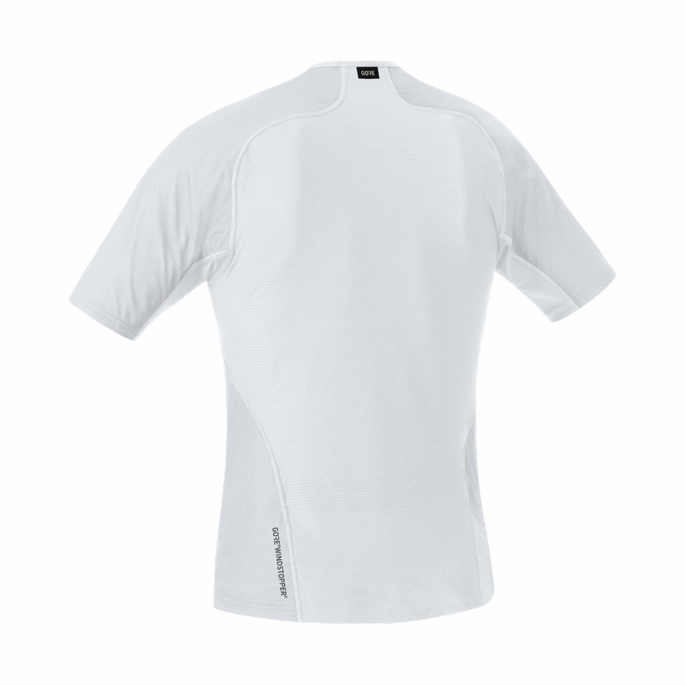 Men M WINDSTOPPER® Base Layer Shirt - Light Grey/White