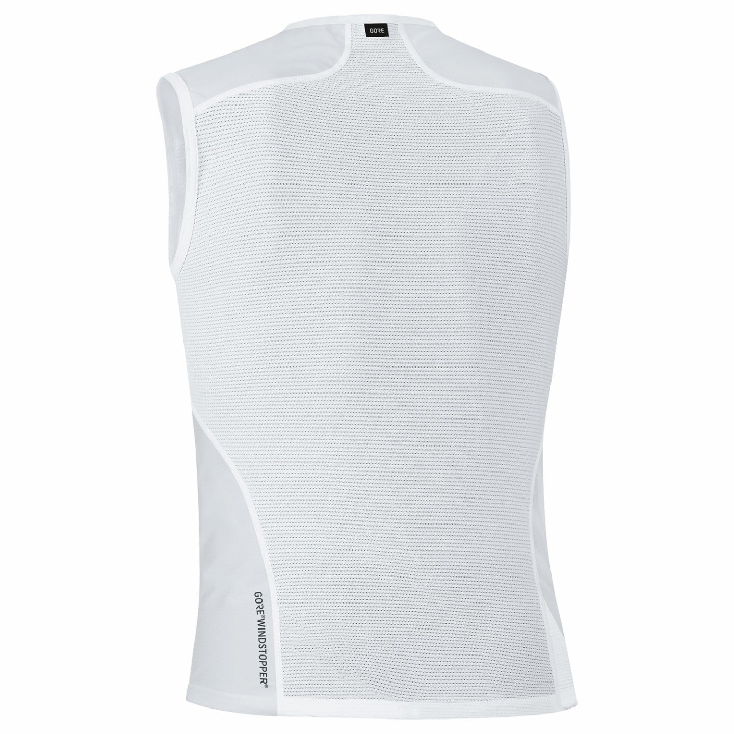 Men M WINDSTOPPER® Base Layer Sleeveless Shirt - Light Grey/White