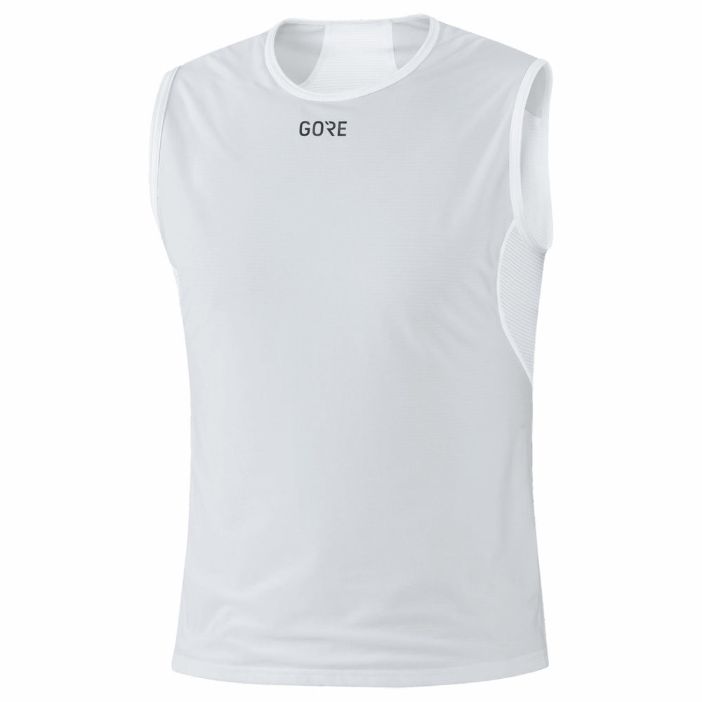 Men M WINDSTOPPER® Base Layer Sleeveless Shirt - Light Grey/White