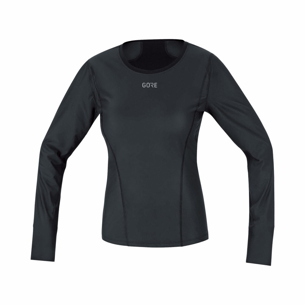 Women M WINDSTOPPER® Base Layer Long Sleeve Shirt - Black