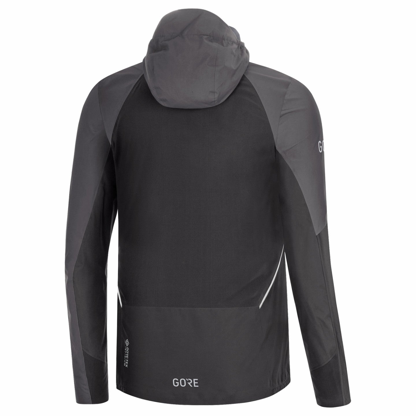 Men R7 Partial GORE-TEX INFINIUM™ Hooded Jacket - Black/Terra Grey