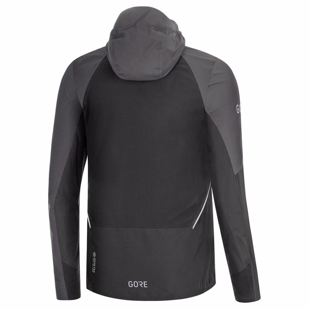 Men R7 Partial GORE-TEX INFINIUM™ Hooded Jacket - Black/Terra Grey