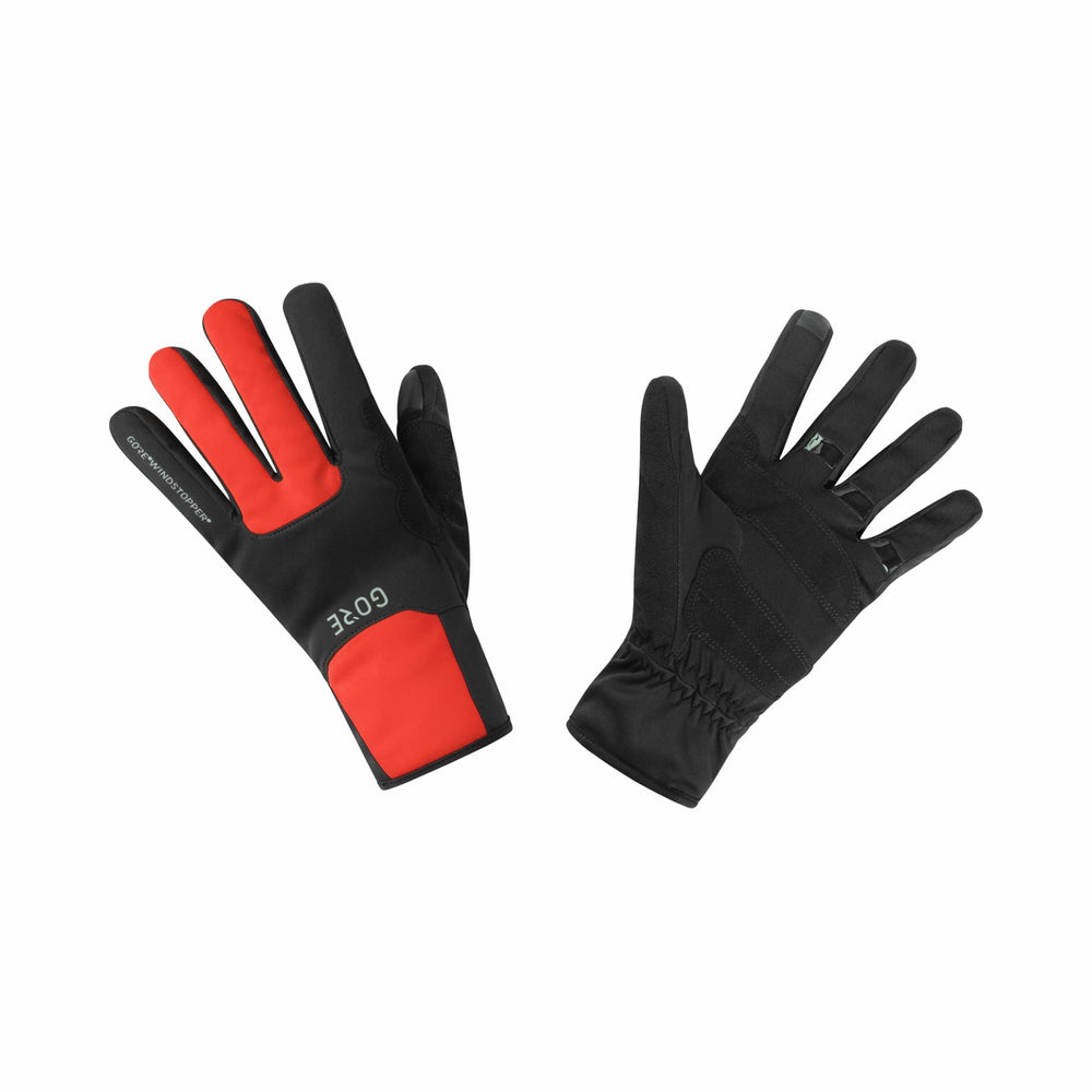 Men/Women M WINDSTOPPER® Thermo Gloves - Black/Fireball