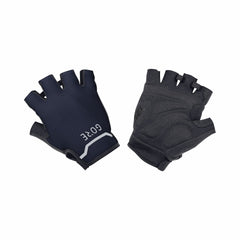 Men C5 Short Finger Gloves - Black/Orbit Blue
