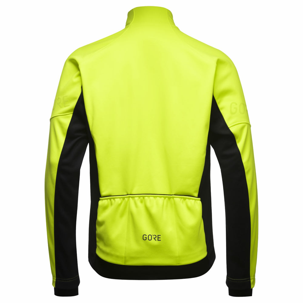 Men C3 WINDSTOPPER® Thermo Jacket - Neon Yellow/Black