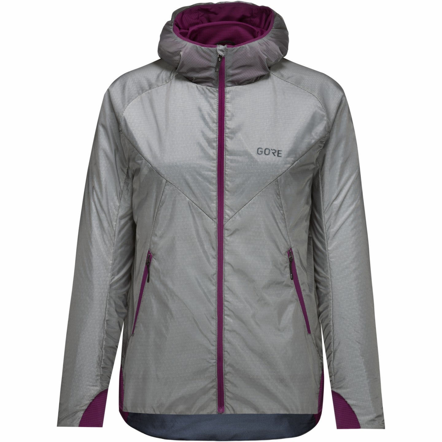 Women R5 WINDSTOPPER® Insulated Jacket - Lab Gray/Process Purple