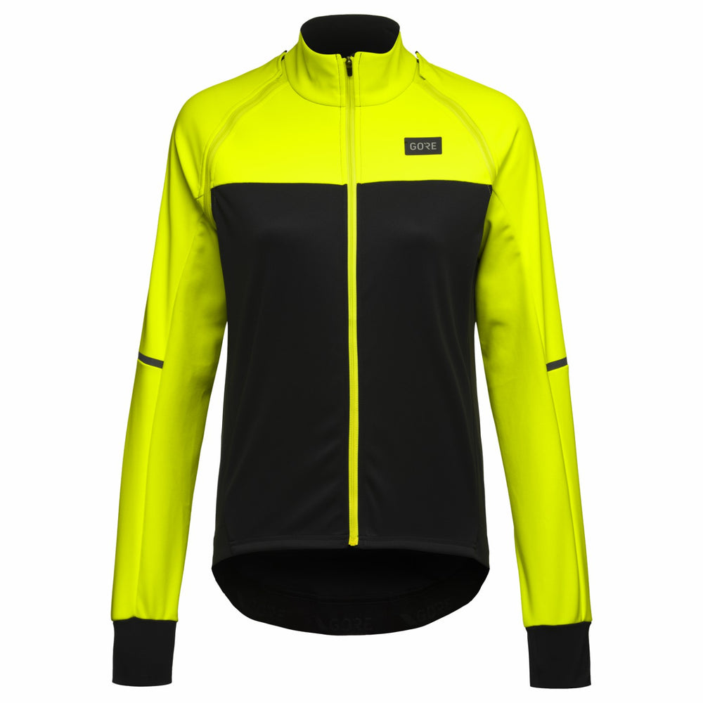 Women Phantom WINDSTOPPER® Jacket - Black/Neon Yellow
