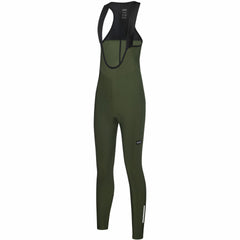 Women Progress Thermo Bib Tights+ - Utility Green