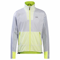 Men Drive WINDSTOPPER® Jacket - White/Neon Yellow