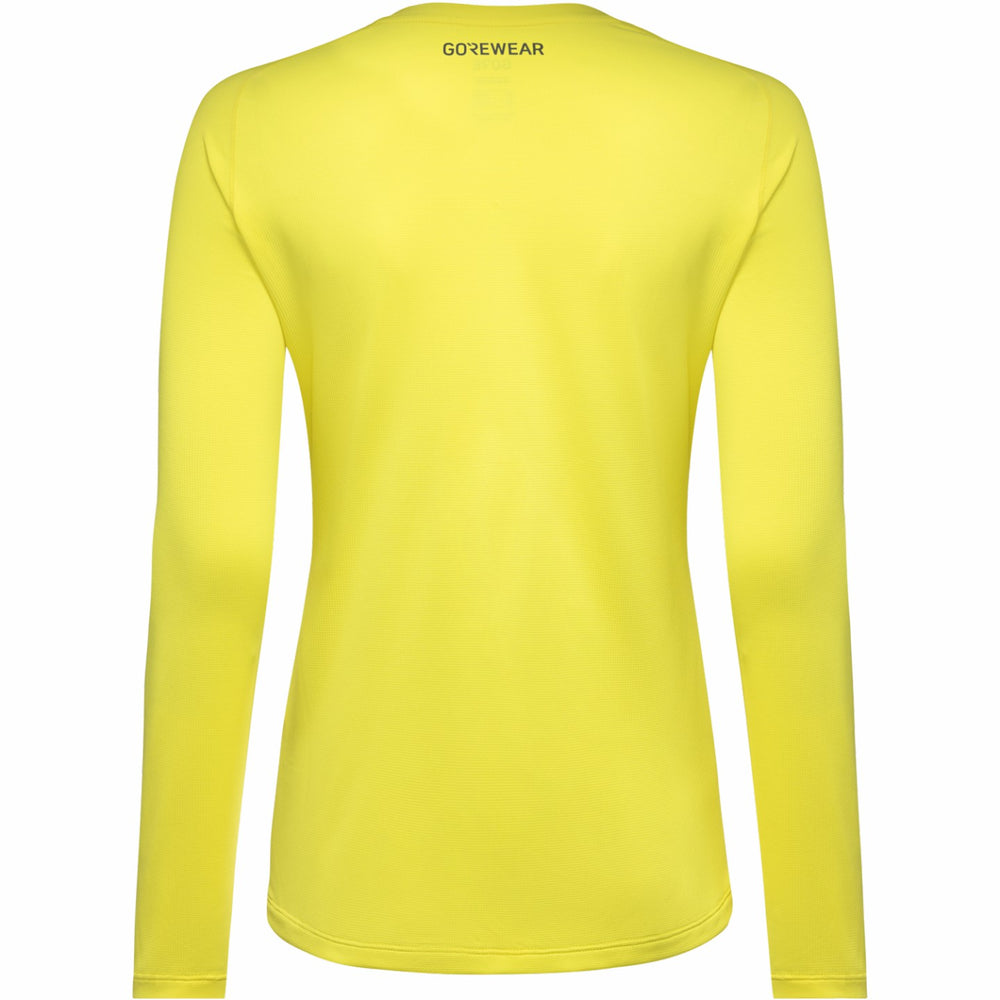 Women Everyday Long Sleeve Shirt - Washed Neon Yellow
