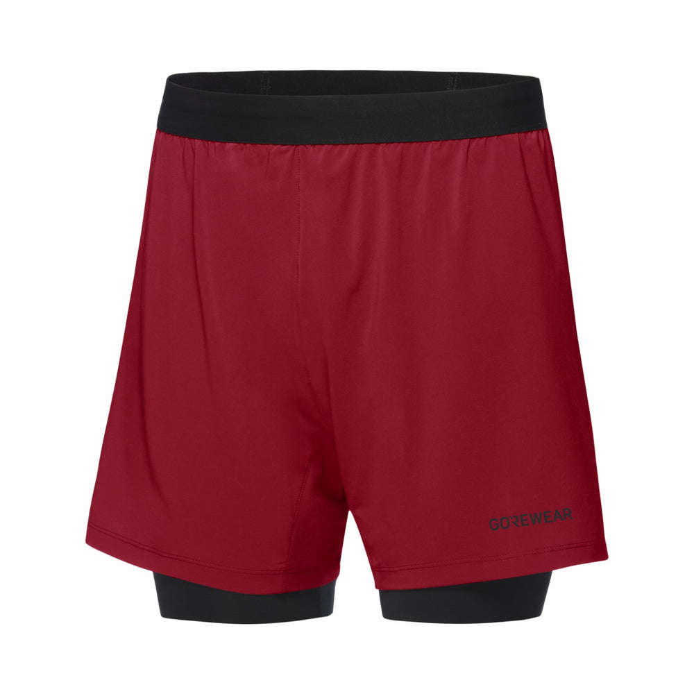 Men CONCURVE 5” 2in1 Shorts - Utility Red/Black