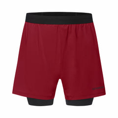 Men CONCURVE 5” 2in1 Shorts - Utility Red/Black