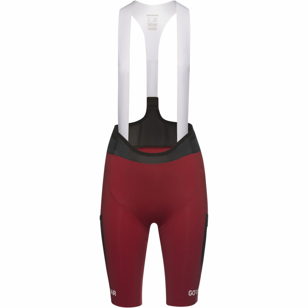 Women SPINSHIFT Cargo Bib Shorts+ - Utility Red