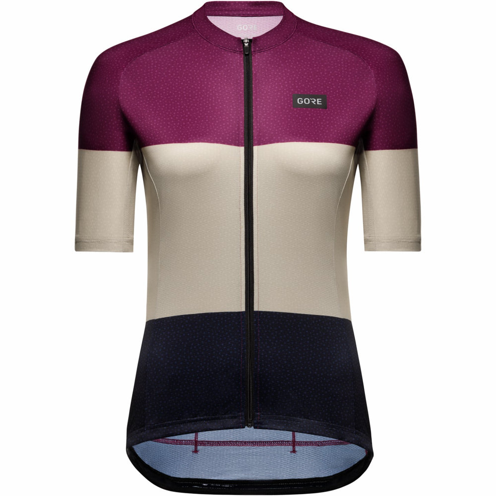Women Spirit Stripes Jersey - Process Purple/Tech Beige