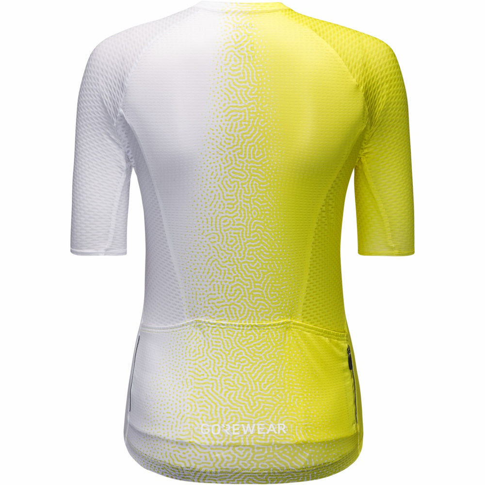 Women SPINSHIFT Breathe Jersey - Washed Neon Yellow/White