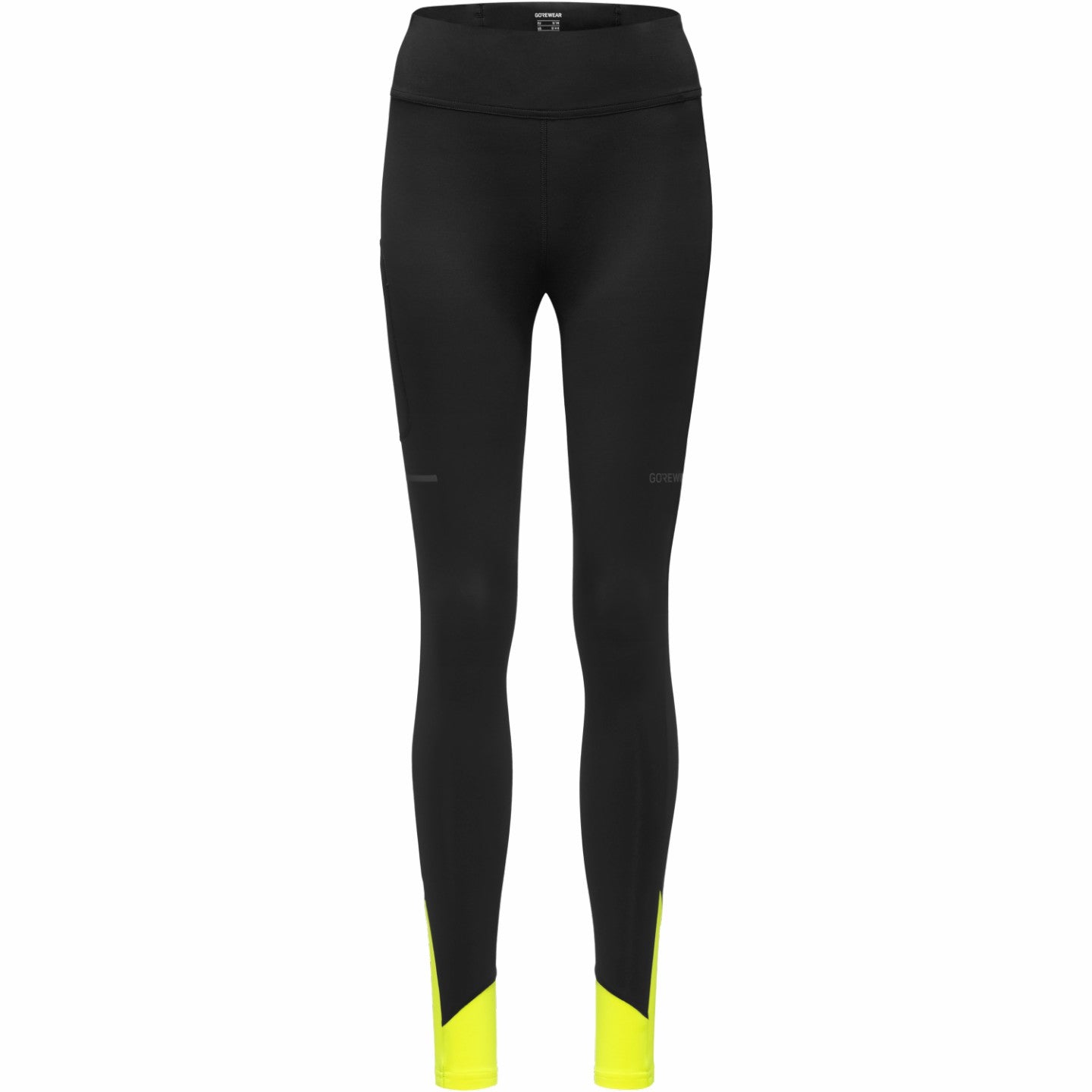Women CONCURVE Thermo Tights - Black/Neon Yellow