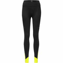 Women CONCURVE Thermo Tights - Black/Neon Yellow