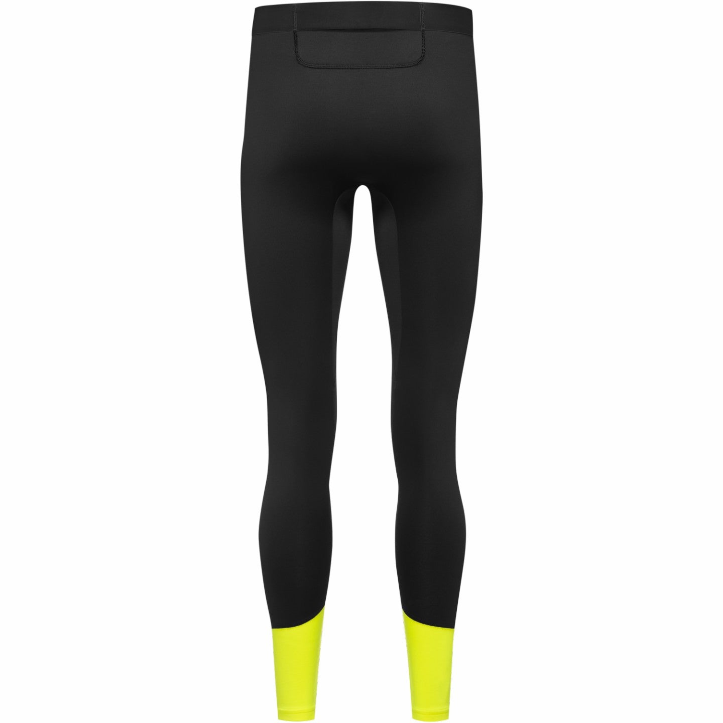 Men CONCURVE Thermo Tights - Black/Neon Yellow