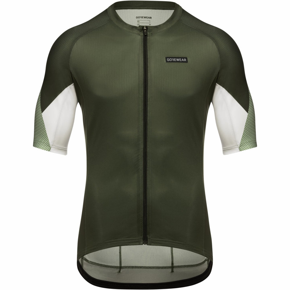 Men Spirit Triangles Jersey - Utility Green/White