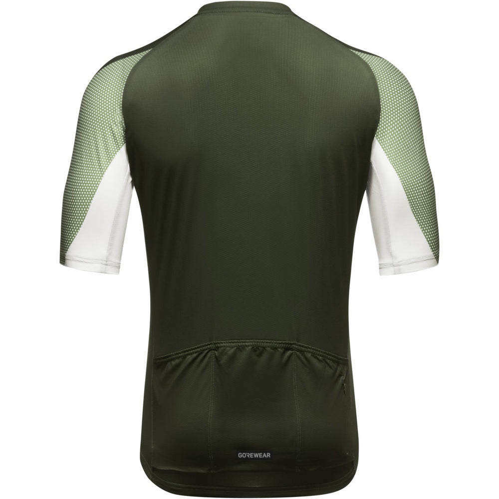 Men Spirit Triangles Jersey - Utility Green/White