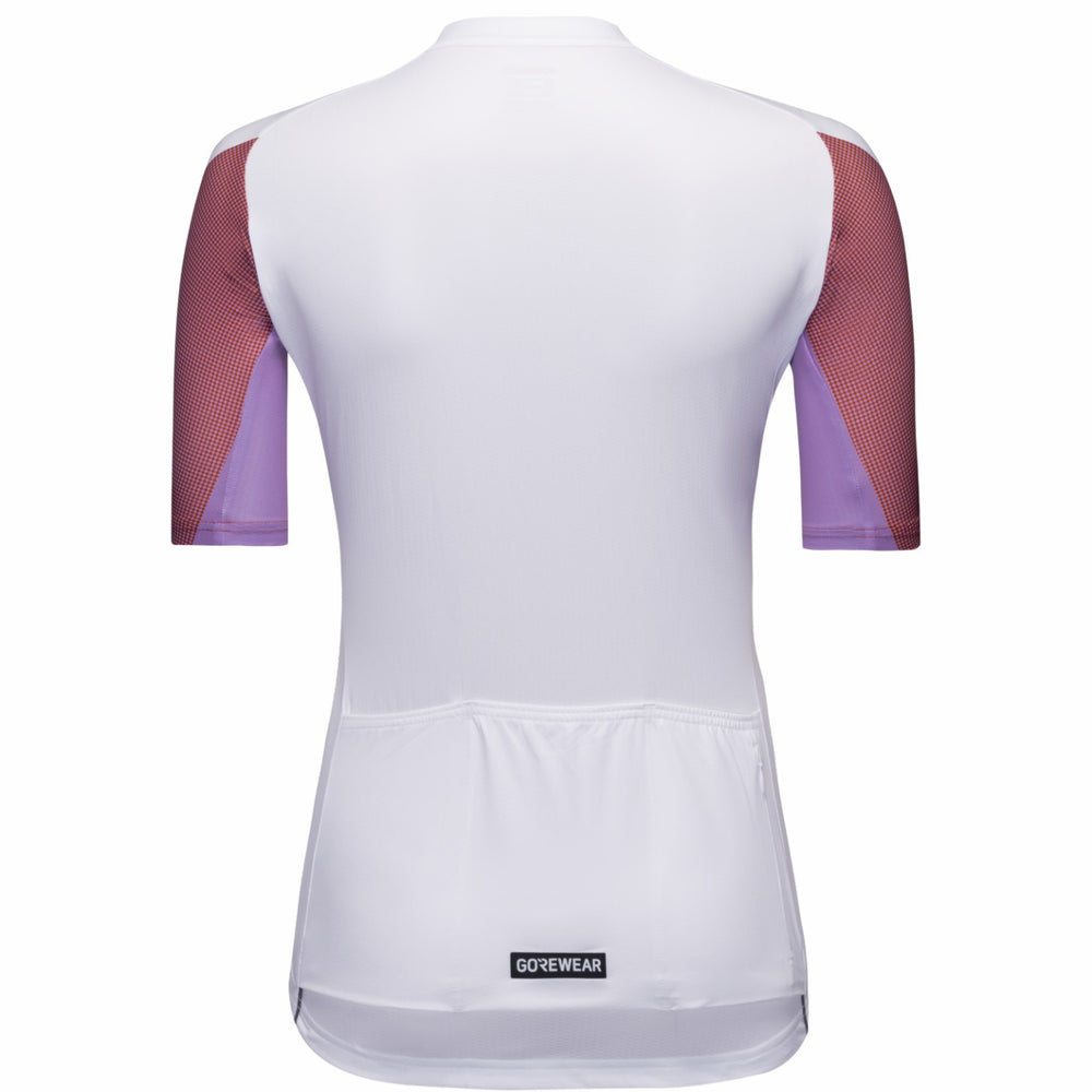 Women Spirit Triangles Jersey - White/Lab Red