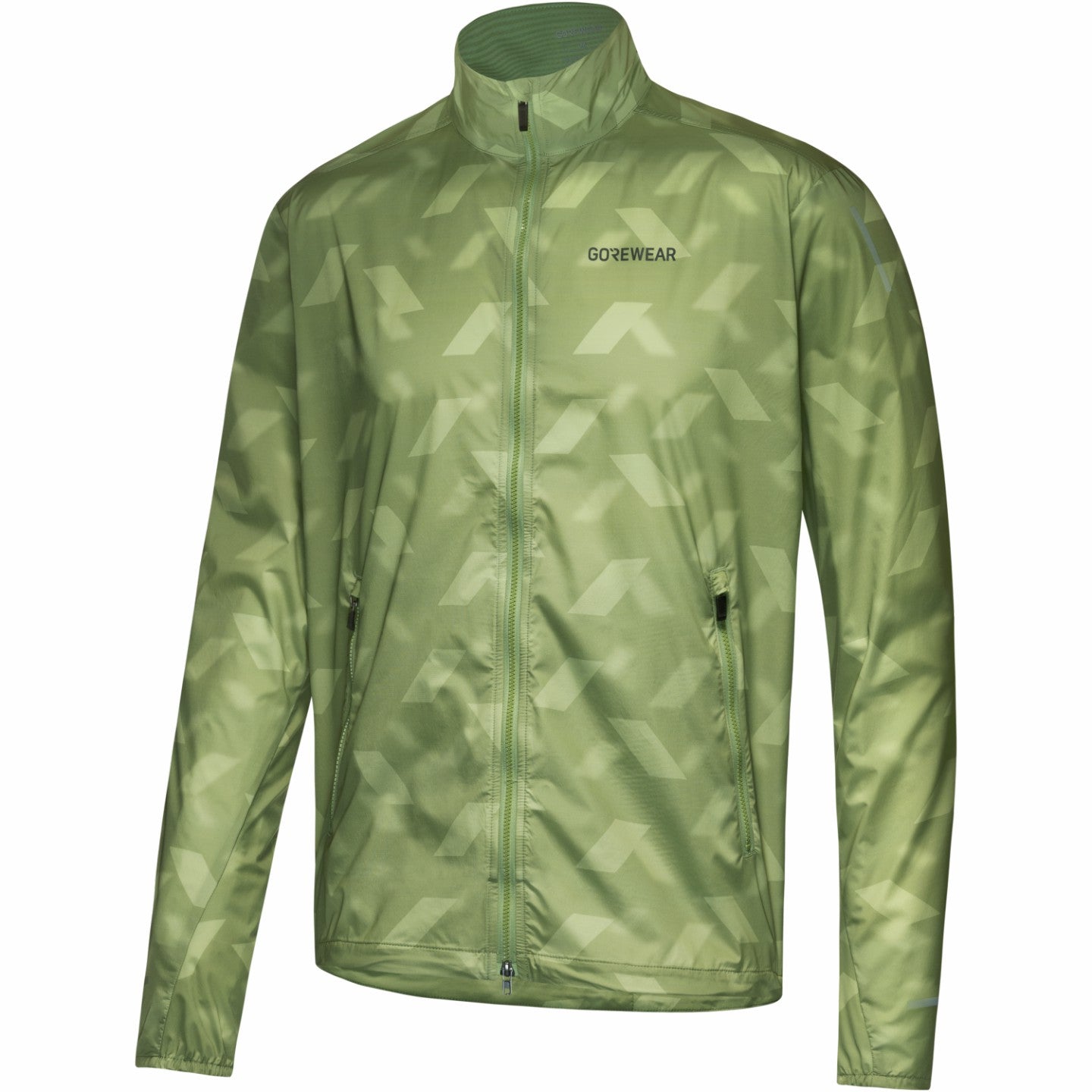 Men CONCURVE 3D Graphic Windbreaker - Engine Green