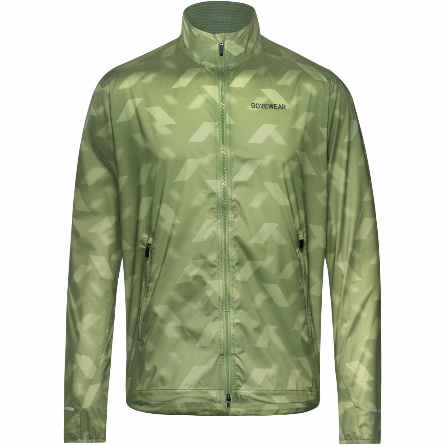 Men CONCURVE 3D Graphic Windbreaker - Engine Green